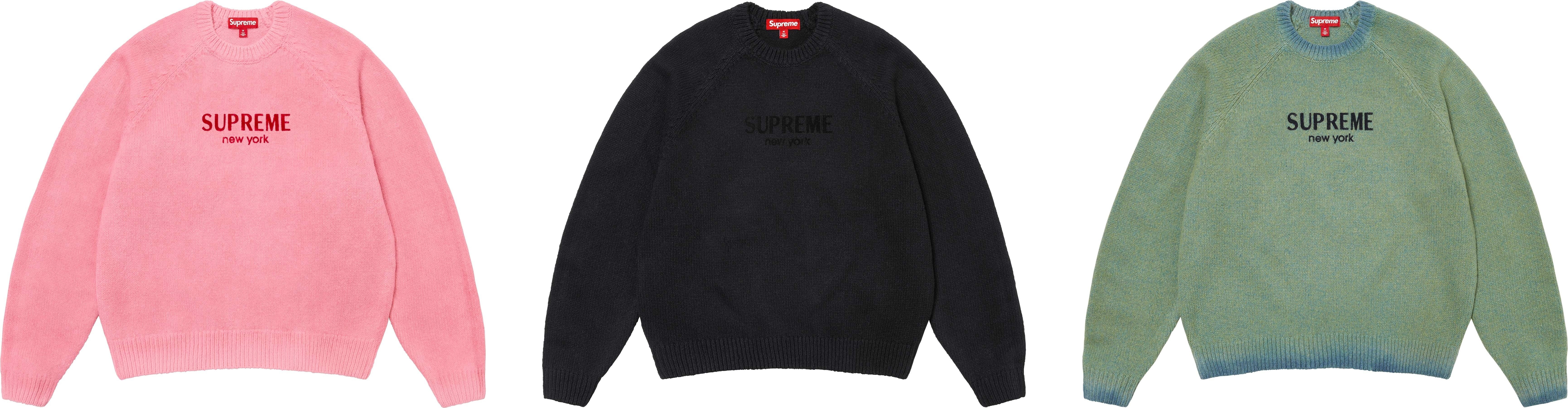 Flocked Logo Sweater